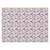 Waterverf Style Parrots 2 Tafelkleed (Voorkant (Horizontaal))