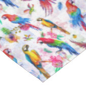 Waterverf Style Parrots 2 Tafelkleed (Gekanteld)