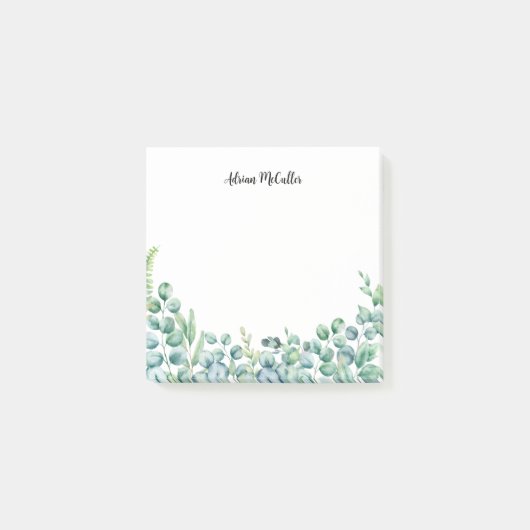 Waterverf Stylish Greenery Post-it® Notes (Voorkant)