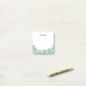 Waterverf Stylish Greenery Post-it® Notes (Op bureau)
