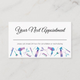 Waterverf Stylist Afsprakenkaart Afsprakenkaartje