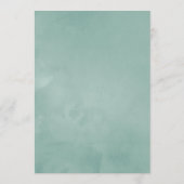 Waterverf Succulent Baby shower Advieskaart (Achterkant)