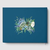 Waterverf Succulent Bloemen Boeket Boho Bruiloft Gastenboek (Achterkant)