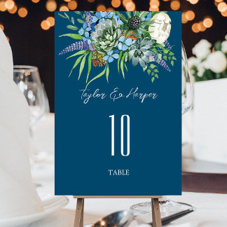 Waterverf Succulent Bloemen Boeket Boho Bruiloft Kaart