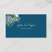 Waterverf Succulent Bloemen Boeket Boho Bruiloft Plaatskaartje (Achterkant)