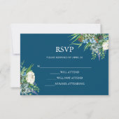 Waterverf Succulent Bloemen Boeket Boho Bruiloft RSVP Kaartje (Voorkant)