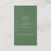 Waterverf Succulent Bloemen Chique Botanische Tuin Visitekaartje (Achterkant)