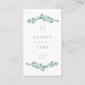 Waterverf Succulent Bloemen Chique Botanische Tuin Visitekaartje (Voorkant)