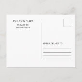 Waterverf Succulent Blush Floral Elegant Wedding Aankondigingskaart (Achterkant)