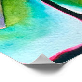 Waterverf succulent botanisch poster (Hoek)