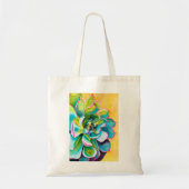 Waterverf succulent botanisch tote bag (Voorkant)