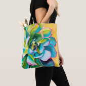 Waterverf succulent botanisch tote bag (Dichtbij)