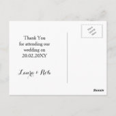 waterverf succulent bruiloft bedankjes briefkaart (Achterkant)