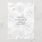 waterverf succulent bruiloft Dank u Bedankkaart (Achterkant)