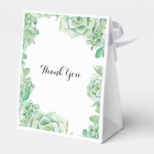 waterverf succulent bruiloft gunst doos bedankdoosjes (Achterkant)