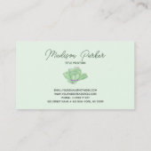 Waterverf Succulent Cacti Visitekaartje (Achterkant)