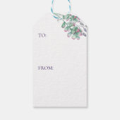 Waterverf Succulent Cactus Garden Dank je wel guns Cadeaulabel (Achterkant)