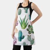 Waterverf Succulent Cactus Patroon Schort (Insitu)