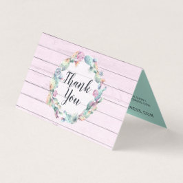 Waterverf Succulent Cactus Rustic Wood Hartelijk d Kaart