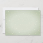 Waterverf Succulent Cactus Stip Baby shower Kaart (Achterkant)