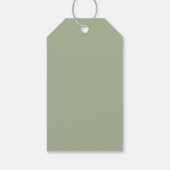 Waterverf Succulent Cluster Bedankt Cadeaulabel (Achterkant)