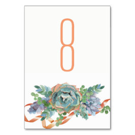 Waterverf Succulent Cluster Bruiloft 2 Kaart