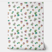 Waterverf Succulent en Cactus Plant Patroon