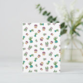 Waterverf Succulent en Cactus Plant Pattern Briefkaart (Staand voorkant)