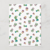 Waterverf Succulent en Cactus Plant Pattern Briefkaart (Voorkant)