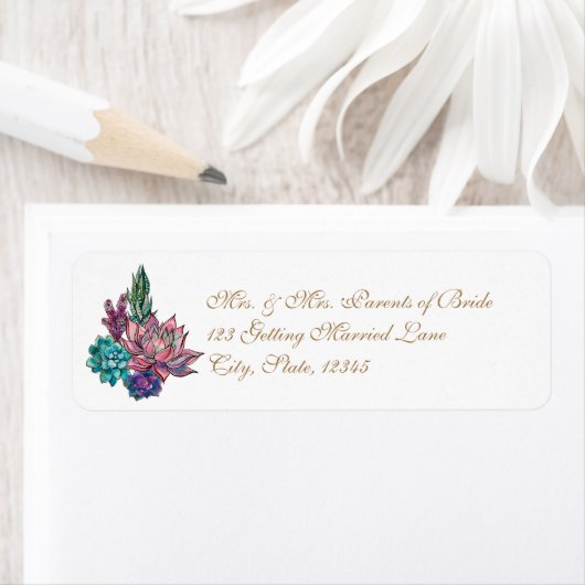 Waterverf Succulent Etiket (Insitu)