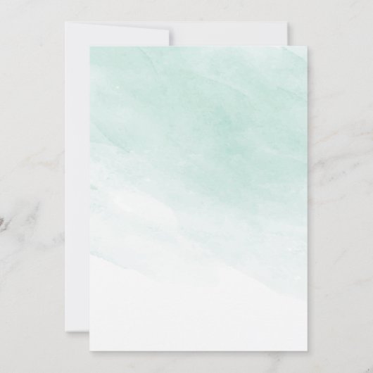 Waterverf Succulent Fiesta doucheuitnodiging Kaart (Achterkant)