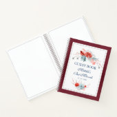 Waterverf Succulent Floral Bat Mitzvah Guest Book Notitieboek (Binnen)