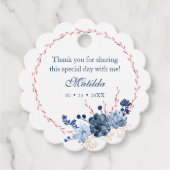 Waterverf Succulent Floral Botanisch Bat Mitzvah Bedankjes Labels (Voorkant)