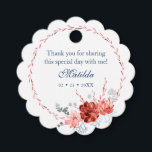 Waterverf Succulent Floral Botanisch Bat Mitzvah Bedankjes Labels<br><div class="desc">Dit ontwerp is voorzien van een elegante waterverf succulente florale kreet in koraal en Bourgogne, met de bovenstaande informatie over Bedankt. Personaliseer door de tekst in de tekstvakjes uit te geven. Speciaal voor u ontworpen door Evco Studio www.zazzle.com/store/evcostudio #mitzvah #batmitzvah #eventplanner #mazeltov #jewish #mitzvahswg #party #jewish #bruiloft #kosher #thankyou #bedankt...</div>