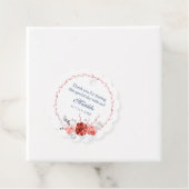 Waterverf Succulent Floral Botanisch Bat Mitzvah Bedankjes Labels (In situ)