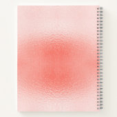 Waterverf Succulent Floral Botanisch Bat Mitzvah Notitieboek (Achterkant)