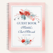 Waterverf Succulent Floral Botanisch Bat Mitzvah Notitieboek (Voorkant)