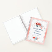 Waterverf Succulent Floral Botanisch Bat Mitzvah Notitieboek (Binnen)