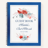 Waterverf Succulent Floral Botanisch Bat Mitzvah Notitieboek (Voorkant)