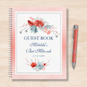 Waterverf Succulent Floral Botanisch Bat Mitzvah Notitieboek