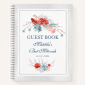 Waterverf Succulent Floral Botanisch Bat Mitzvah Notitieboek (Voorkant)