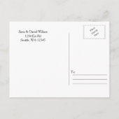 waterverf succulent floral Save the dates Aankondigingskaart (Achterkant)