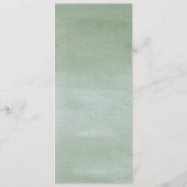 Waterverf Succulent Flower Arbor Garden Wedding Programmakaart (Achterkant)