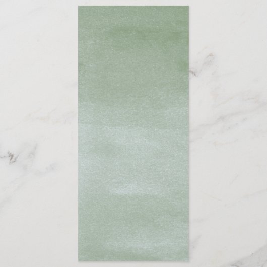 Waterverf Succulent Flower Arbor Garden Wedding Programmakaart (Achterkant)