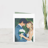 Waterverf Succulent Garden Stylish Summer Wedding Bedankkaart (Achterkant)