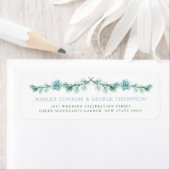 Waterverf Succulent Garden Summer Weddenschap Etiket (Insitu)