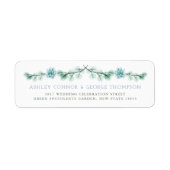 Waterverf Succulent Garden Summer Weddenschap Etiket (Voorkant)