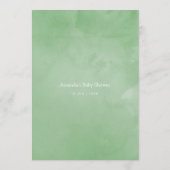 Waterverf Succulent Geometric Baby shower Advice Advieskaart (Achterkant)