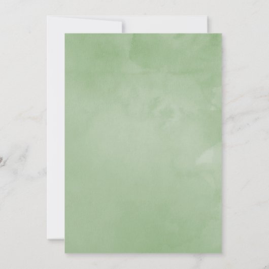 Waterverf Succulent Geometric Engagement Party Kaart (Achterkant)