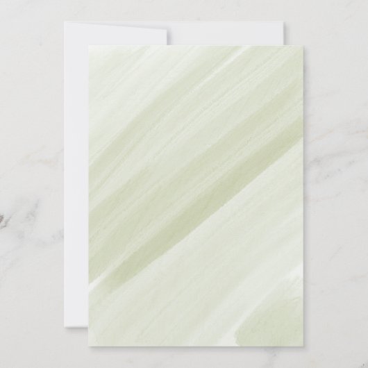 Waterverf Succulent Geometric Plant Wedding Kaart (Achterkant)